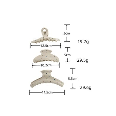 1 Paar Simple Series Tägliche geometrische Acetat-Haarklammern für Damen h5 Bild5